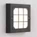 Φωτιστικό Επίτοιχο LED 6W 230V 3000K Θερμό Φως Polycarbonate Μαύρο IP65 7808